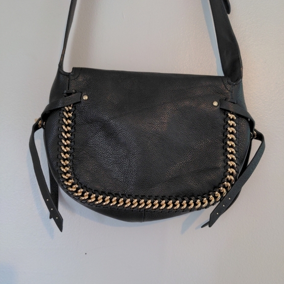 Coach Edie 31 Shoulder Bag Black Leather and Gold Chain Dust Bag Luxury Like New - Picture 7 of 14